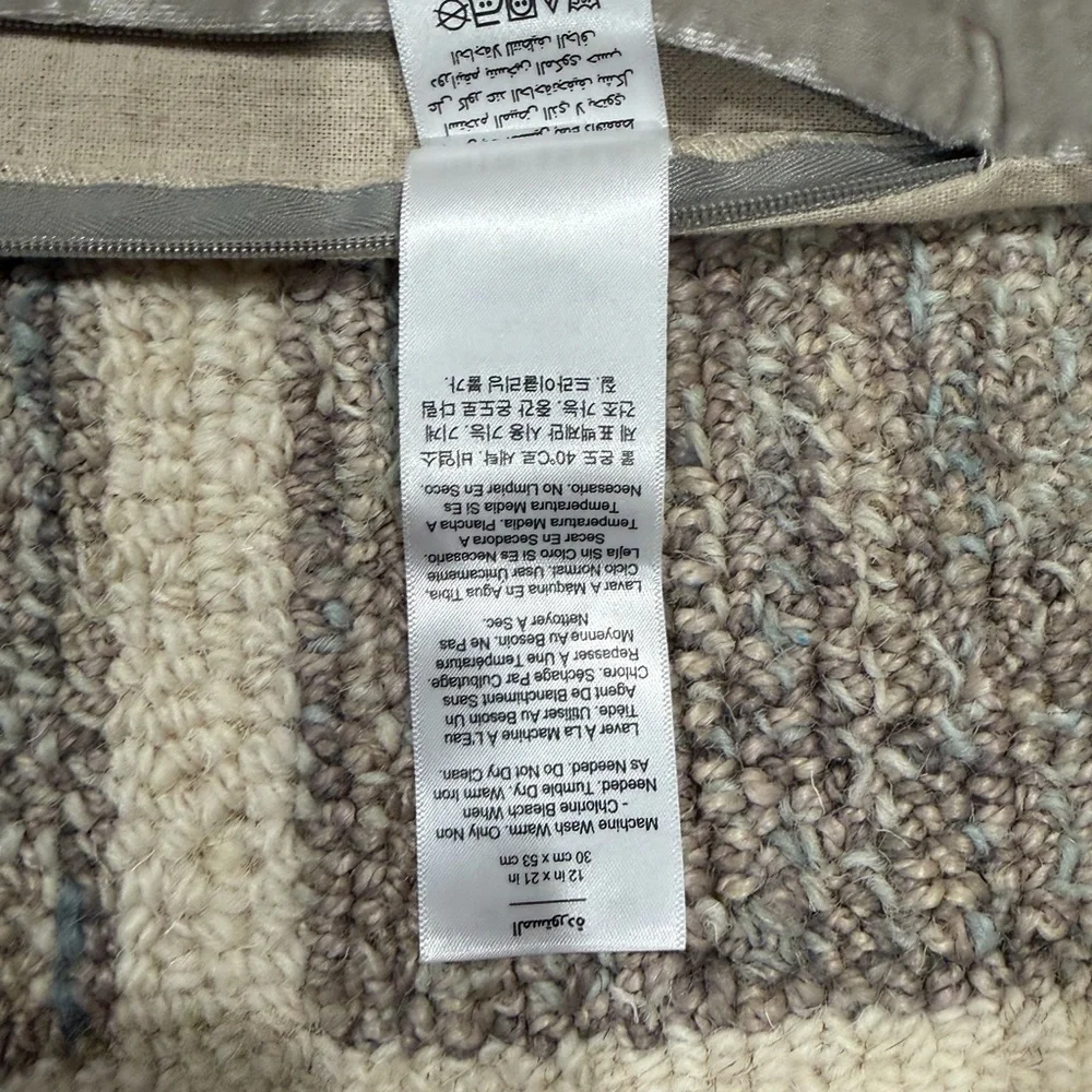 West Elm gray velvet Pillow Cover